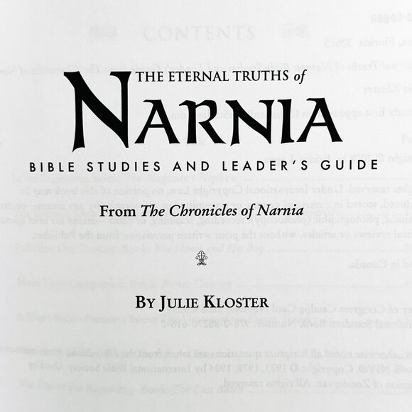 The Eternal Truths Of Narnia By Julie Kloster - Bible Studies/Leader's Guide - Picture 4 of 9